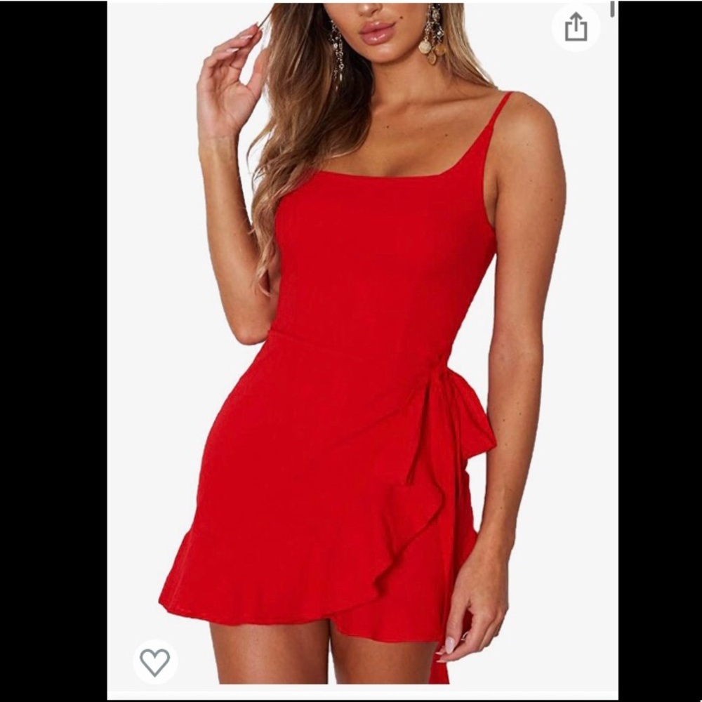 Red Ruffle Dress